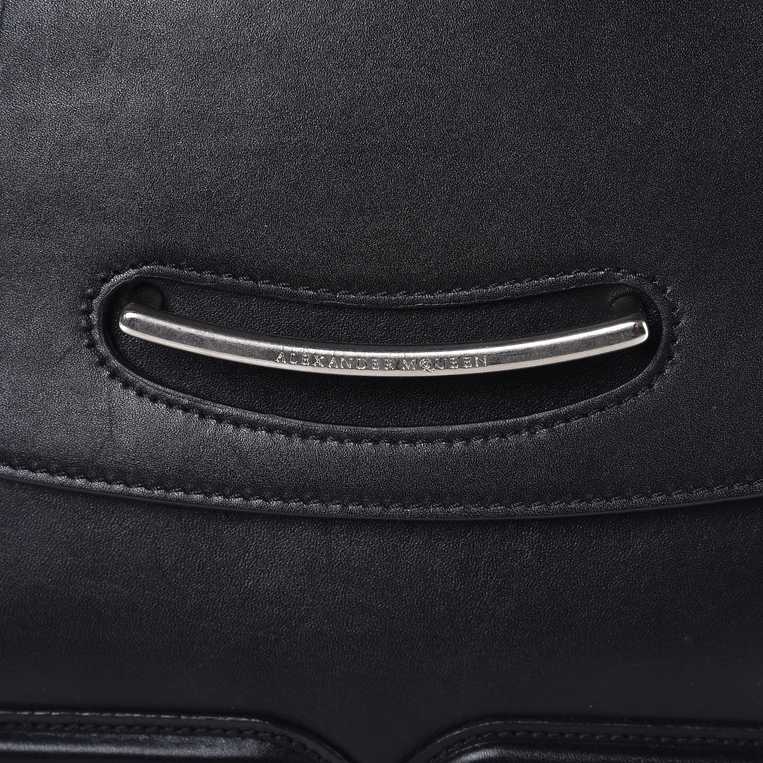 Alexander McQueen Calfskin Heroine Chain Satchel Black 11 of 17