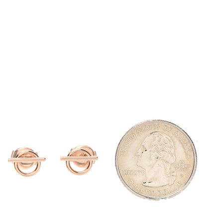 Hermes 18K Rose Gold PM Echappee Earrings 2 of 5