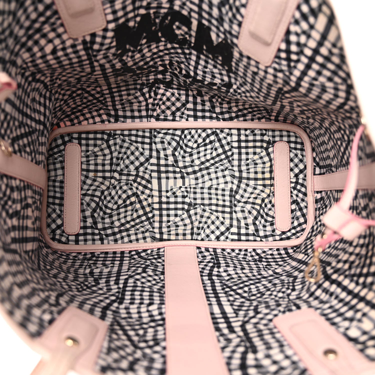 MCM Visetos Medium Liz Reversible Shopper Tote Soft Pink 10 of 21