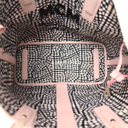 MCM Visetos Medium Liz Reversible Shopper Tote Soft Pink 10 of 21