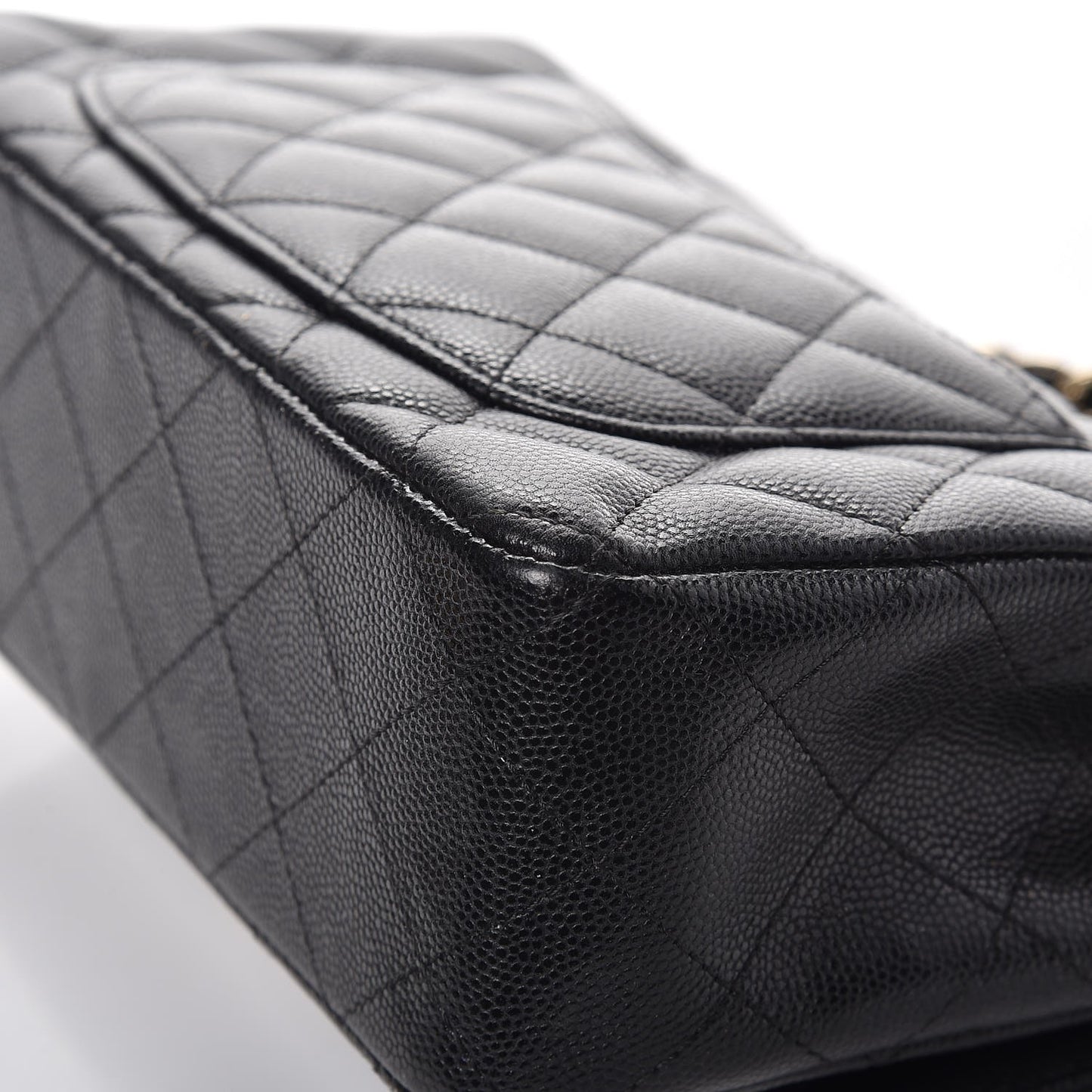 Caviar Quilted Mini Rectangular Flap Black