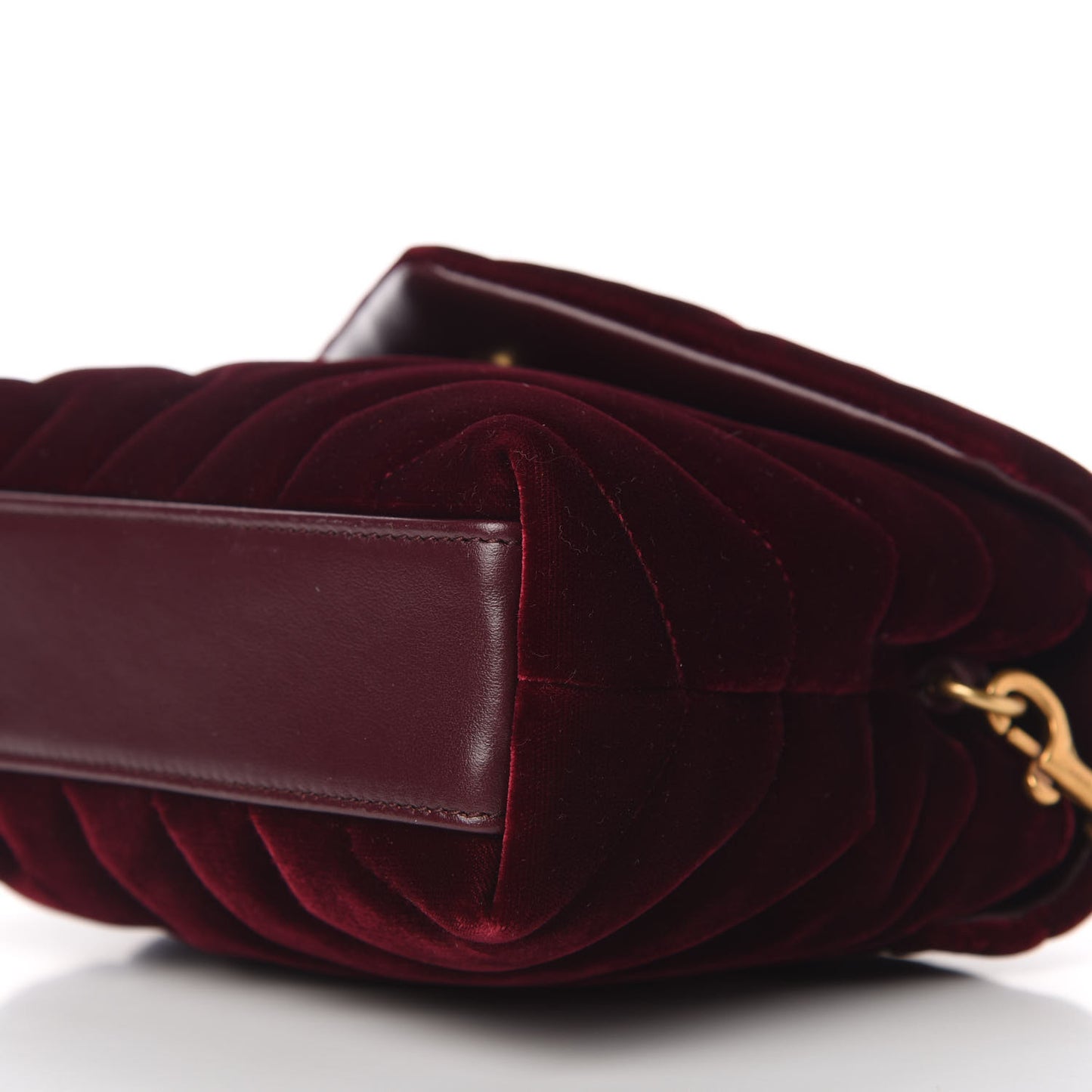 Velvet Y Quilted Monogram Toy Loulou Crossbody Bag French Burgundy