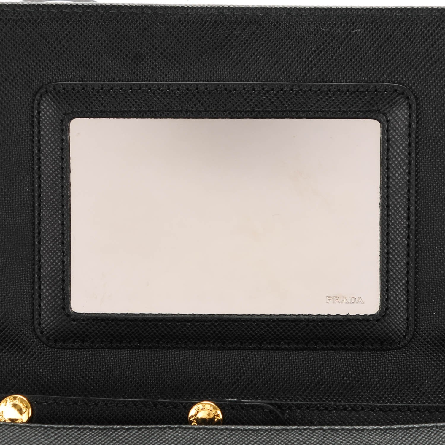 Prada Saffiano Metal Flap Wallet Nero Black 6 of 8
