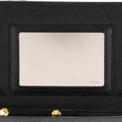 Prada Saffiano Metal Flap Wallet Nero Black 6 of 8
