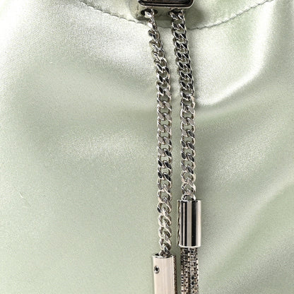 Jimmy Choo Satin  Crystal Embellished Bon Bon Bucket Bag Celeste 7 of 9