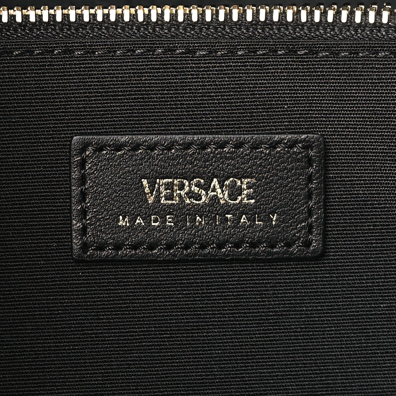 Versace Lambskin Quilted Medusa Wallet on Chain Crossbody Black 6 of 8