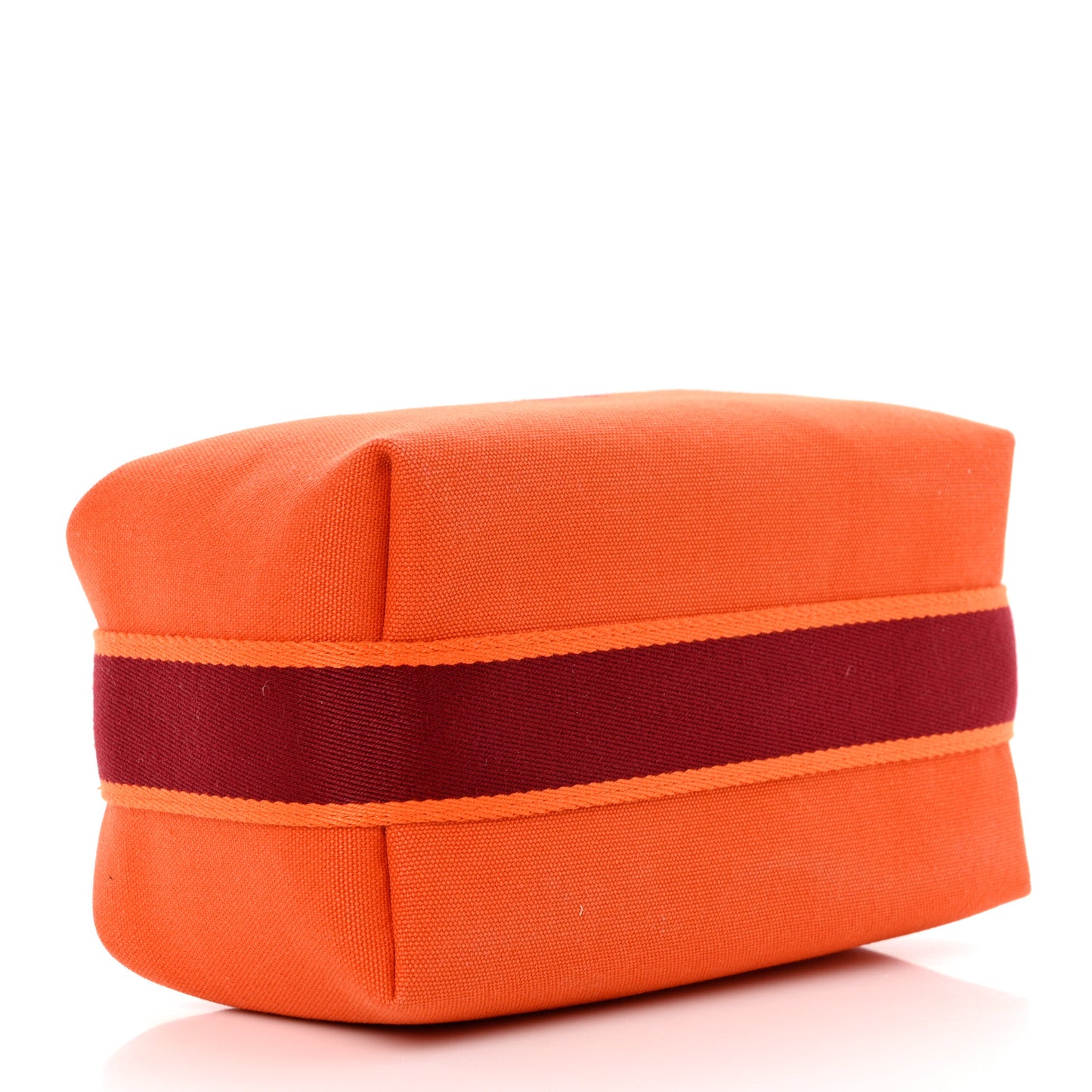 Canvas Small Bride-A-Brac Pouch Orange Burgundy