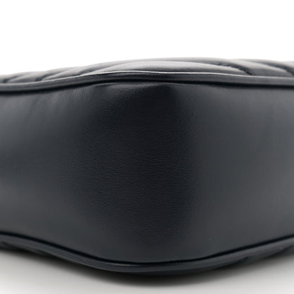 Saint Laurent Calfskin Matelasse Monogram Lou Camera Bag Deep Marine 9 of 11