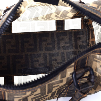 Fendi Zucca Spalmati Mesh Mixed Media Forever Boston Tobacco 5 of 10