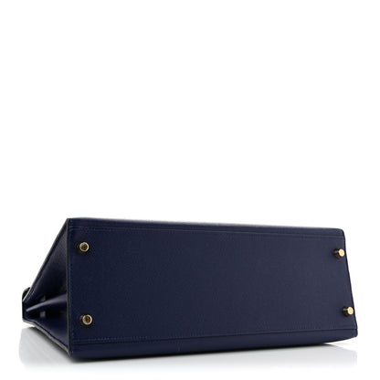 Hermes Epsom Kelly Sellier 32 Bleu Saphir 4 of 10