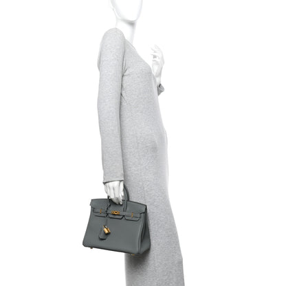 Hermes Togo Birkin 25 Vert Amande 2 of 11