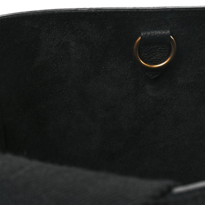 Celine Soft Grained Calfskin Sangle Bucket Bag Black 10 of 10