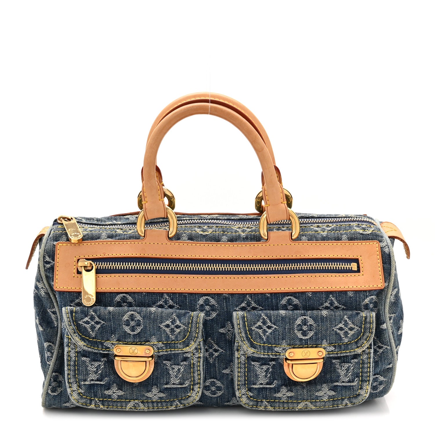 Louis Vuitton Monogram Denim Neo Speedy Blue 1 of 10