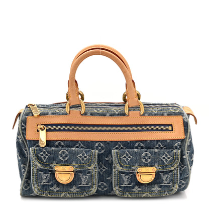 Louis Vuitton Monogram Denim Neo Speedy Blue 1 of 10