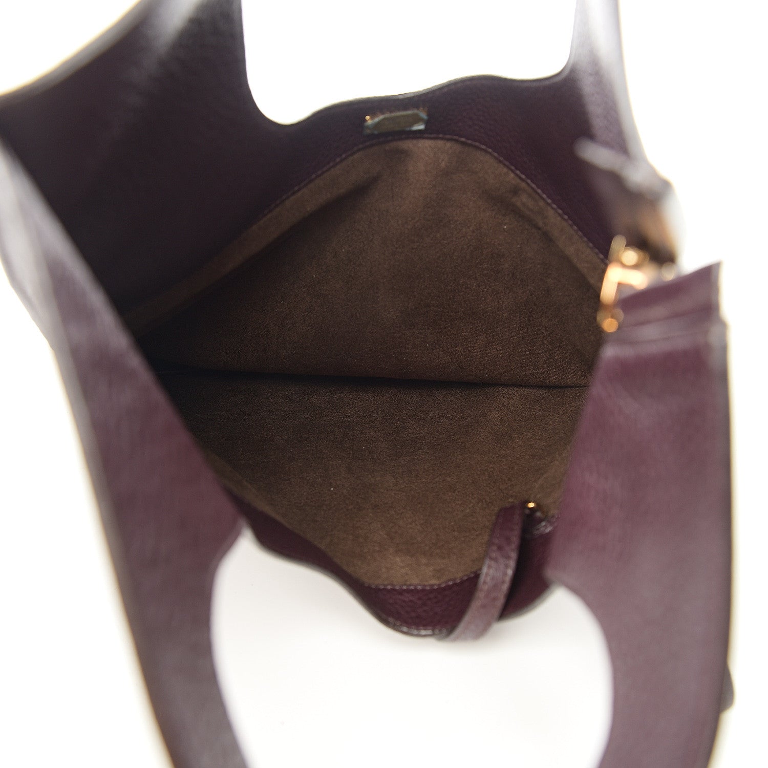 Tom Ford Ramskin Large Alix Padlock Zip Shoulder Bag Wine 5 of 10