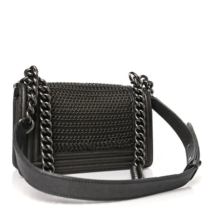 Chanel Lambskin Quilted Small Chain Mail Boy Flap Grey 3 of 10