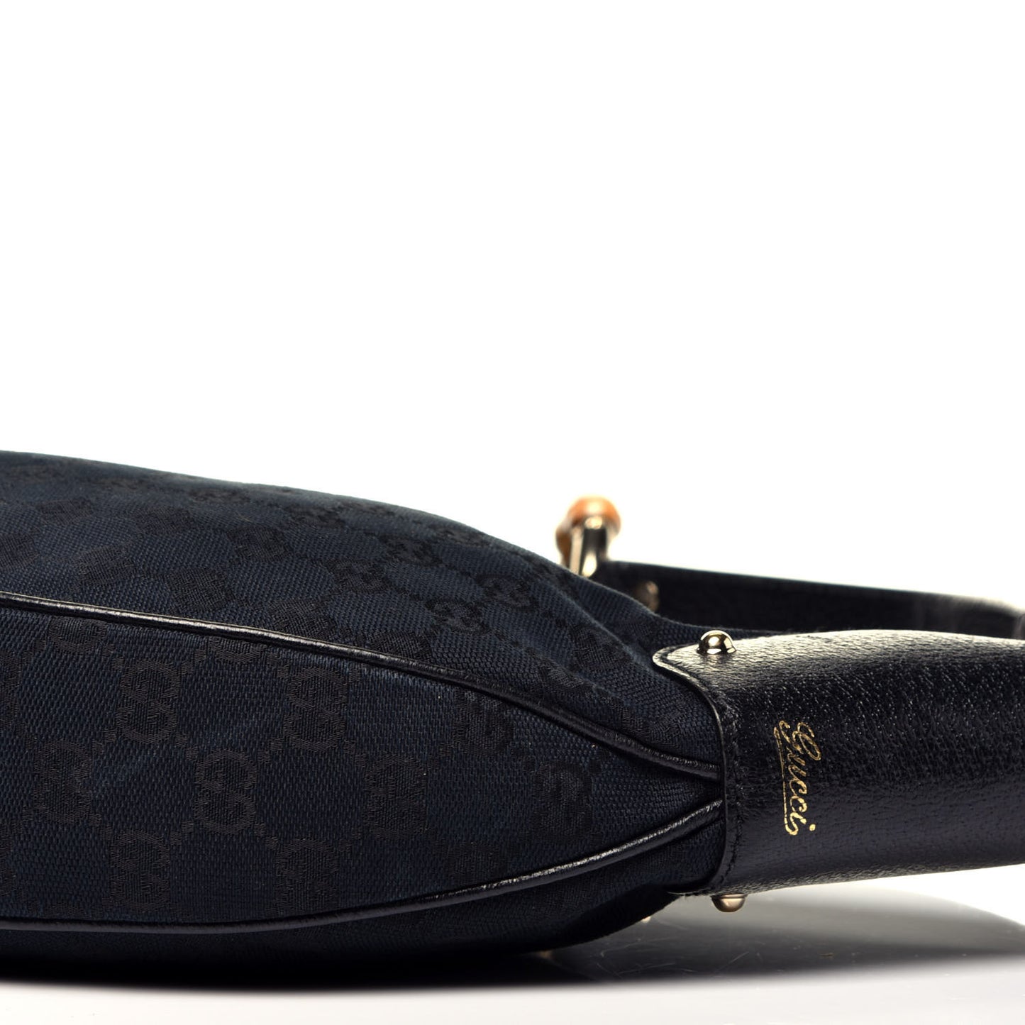 Monogram Bamboo Ring Hobo Black
