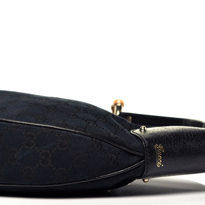 Gucci Monogram Bamboo Ring Hobo Black 10 of 10