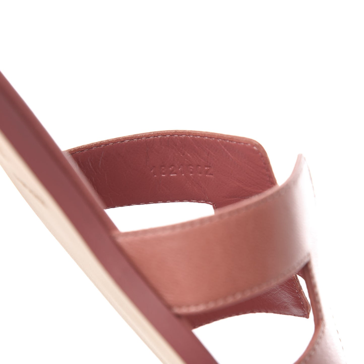 Chevre Oran Sandals 37.5 Rouge Blush