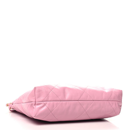 Chanel Shiny Calfskin Quilted Chanel 22 Pink 5 of 14