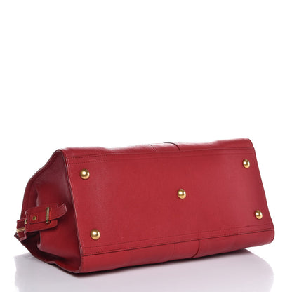 Saint Laurent Sheepskin Medium Cabas ChYc Rouge Orient 4 of 7
