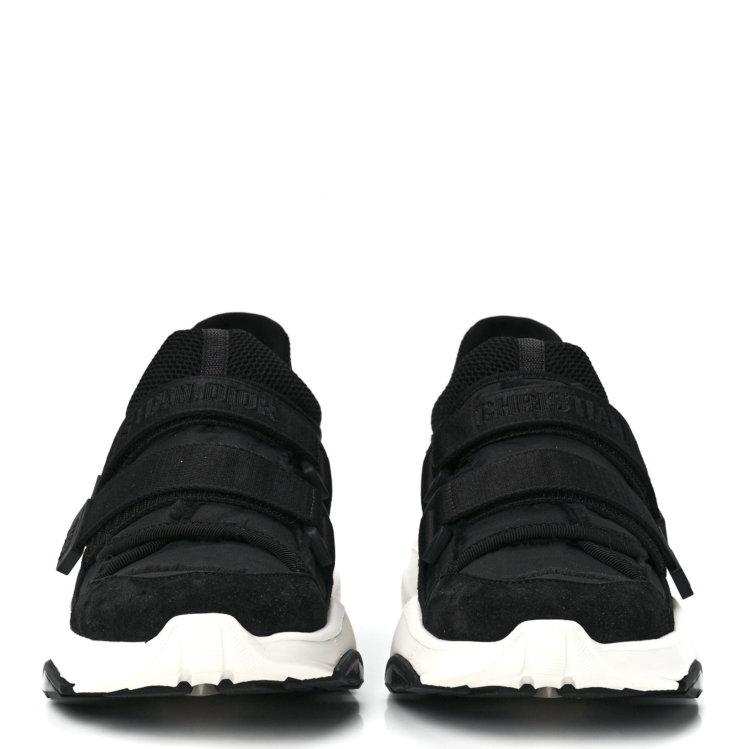 Christian Dior Technical Fabric Nylon Camouflage Womens D-Wander Sneakers 39 Black 2 of 8