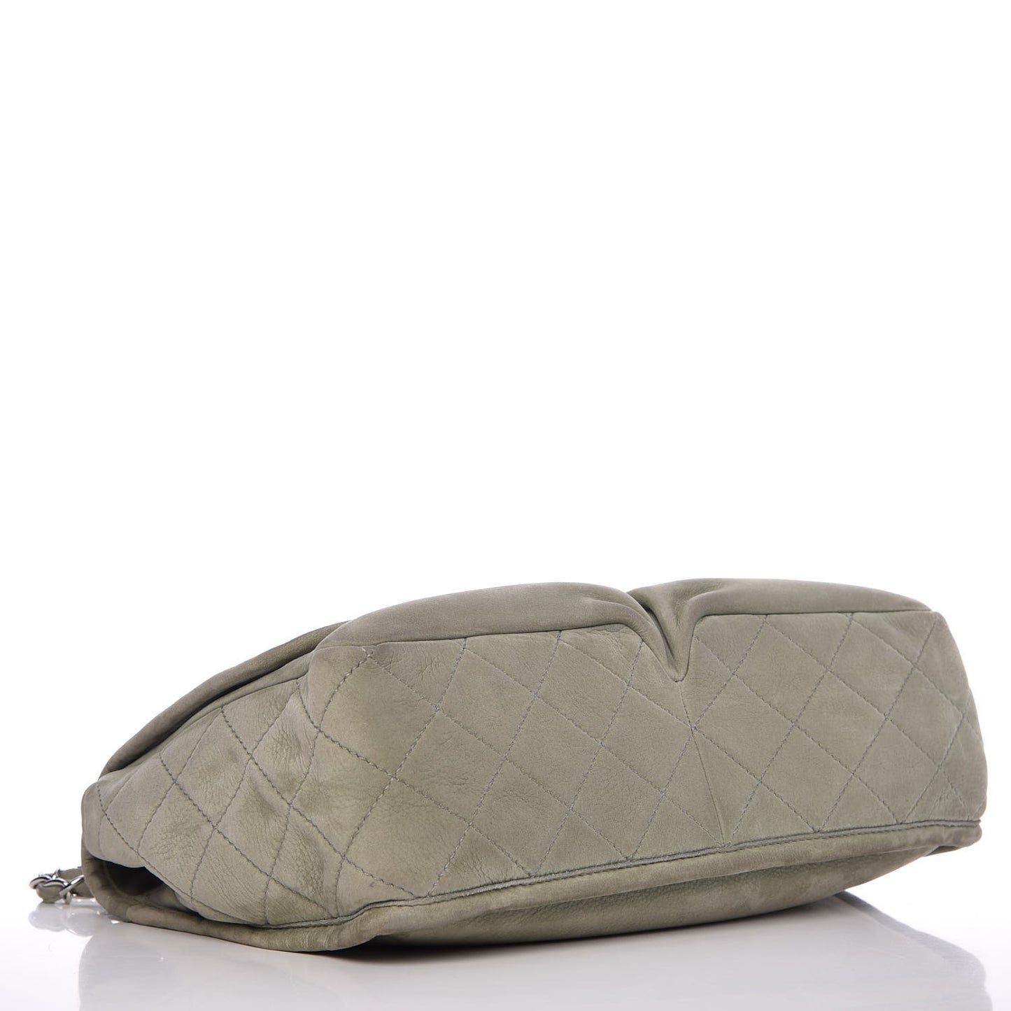 Ultra Soft Suede Calfskin Large Natural Beauty Flap Khaki