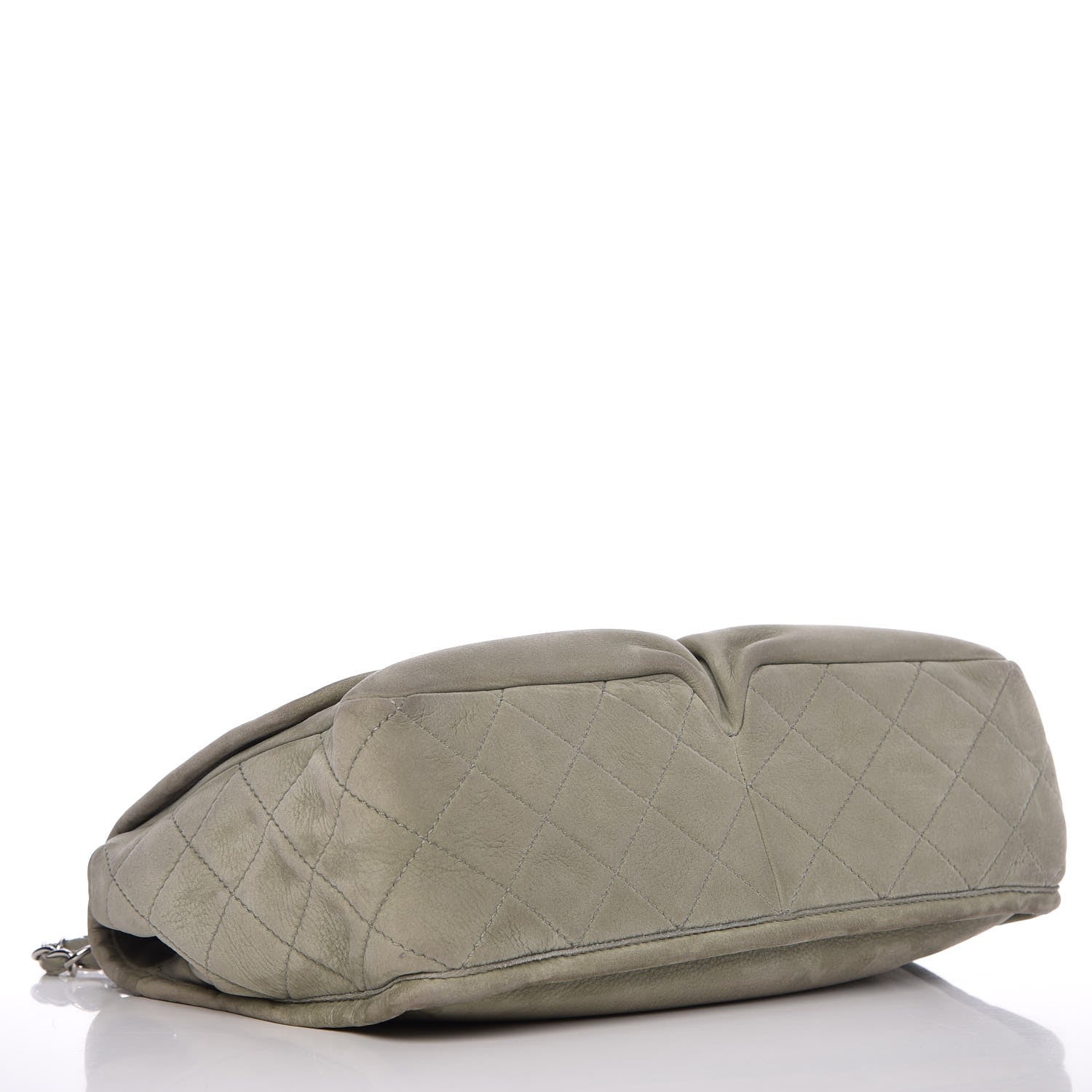 Chanel Ultra Soft Suede Calfskin Large Natural Beauty Flap Khaki 4 of 10