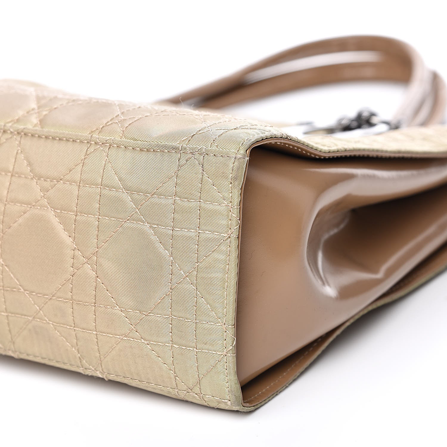 Christian Dior Nylon Cannage Shopper Tote Beige 10 of 13