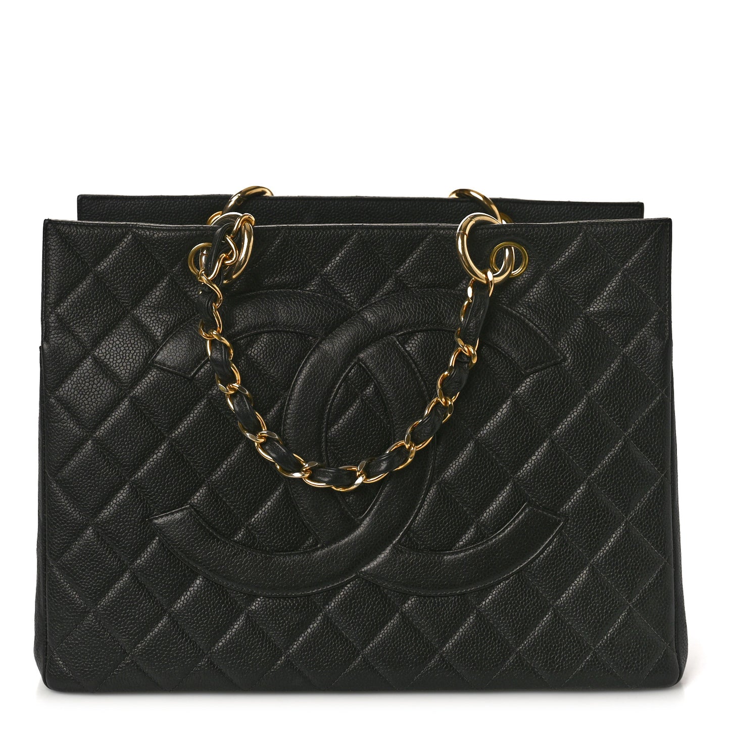 Caviar Quilted Grand Timeless Tote GTT Black