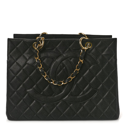 Chanel Caviar Quilted Grand Timeless Tote GTT Black 2 of 12