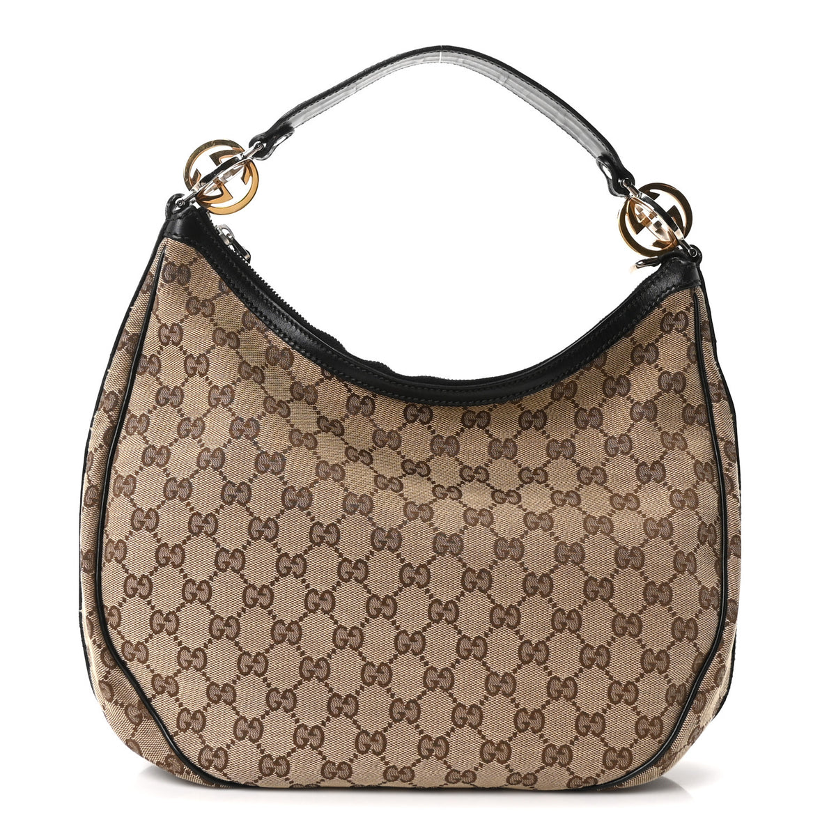 Monogram Medium GG Twins Hobo Black
