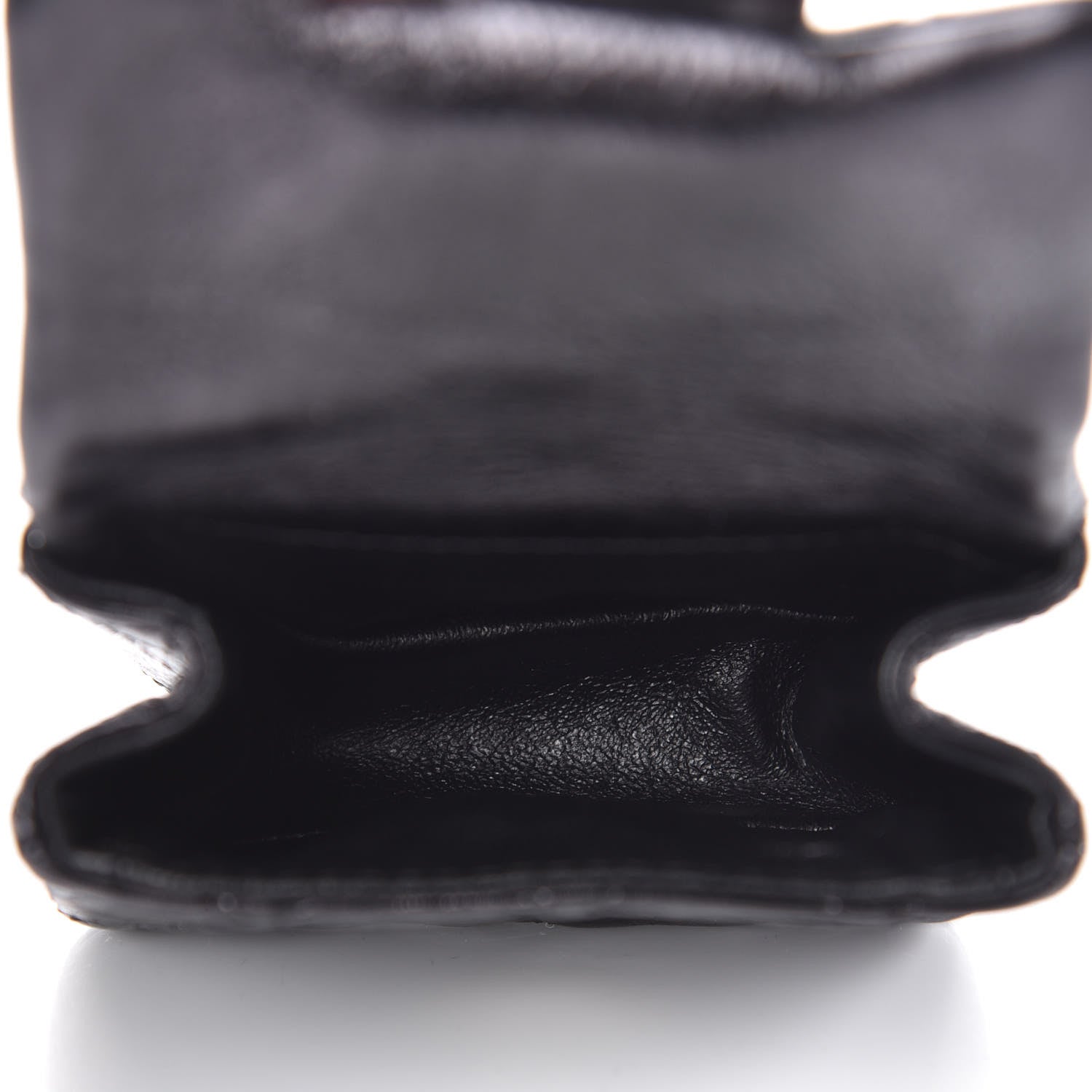 Chanel Glazed Calfskin Mini Reissue Pouch Charm Key Chain Black 3 of 3