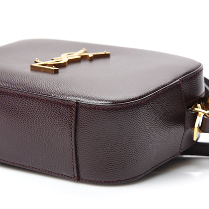 Saint Laurent Grain De Poudre Small Classic Monogram Camera Bag Burgundy 9 of 10