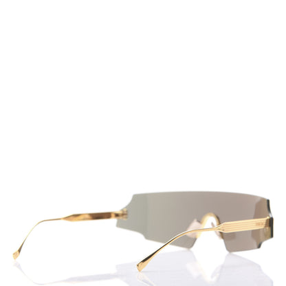 Fendi Mirrored Forceful Shield Sunglasses FF 0440/S Yellow 4 of 8