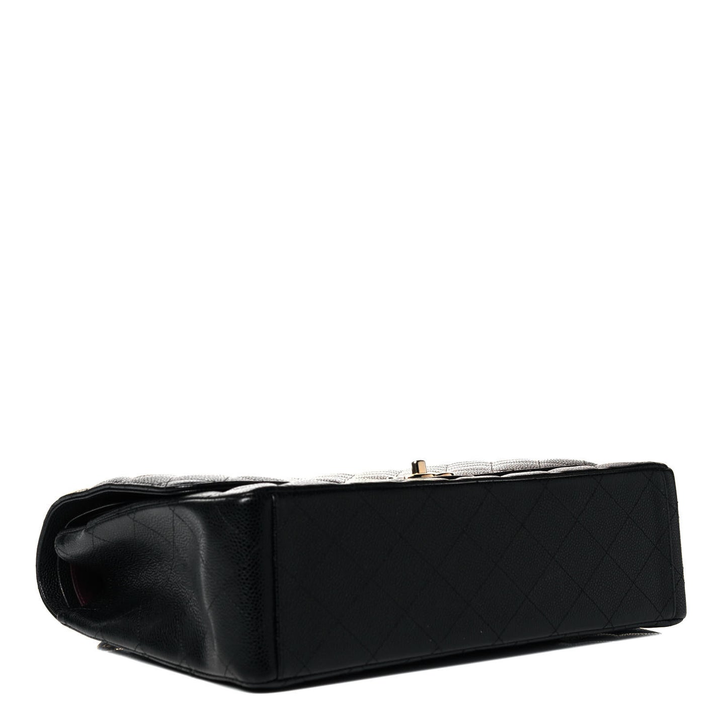 Caviar Quilted Maxi Double Flap Black