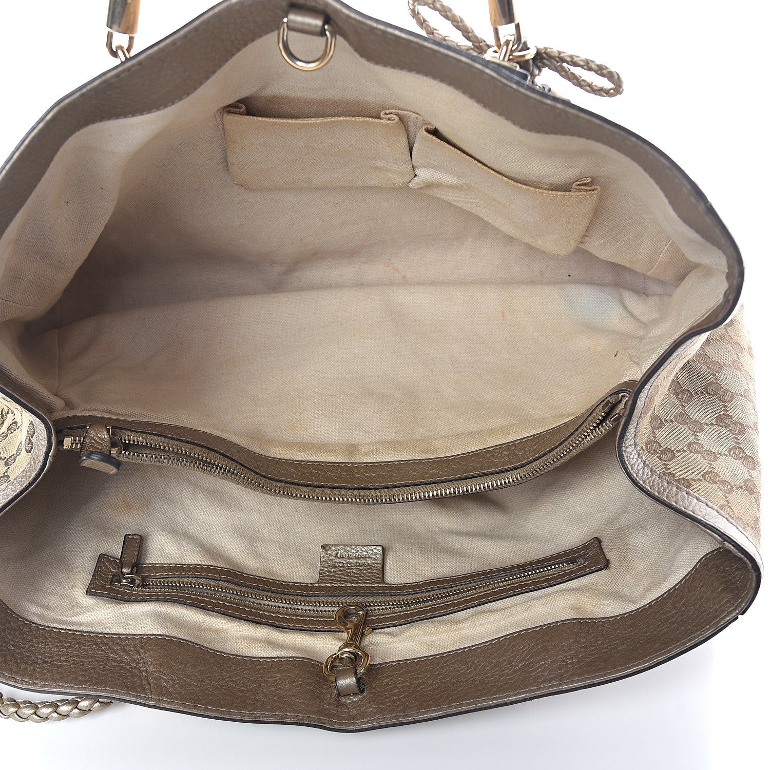 Gucci Monogram Medium Bella Tote Gold 5 of 9