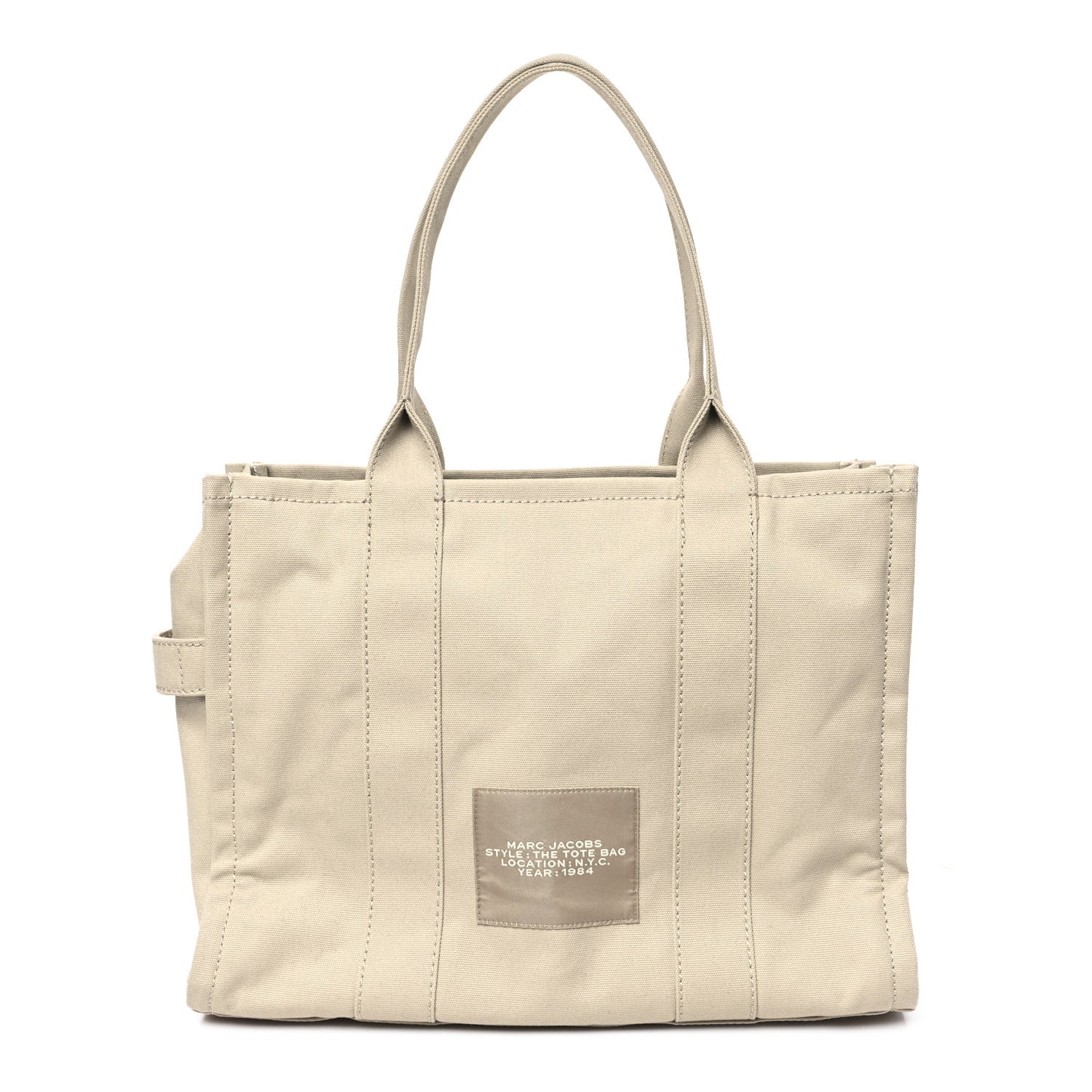 Cotton Canvas Large The Tote Bag Beige