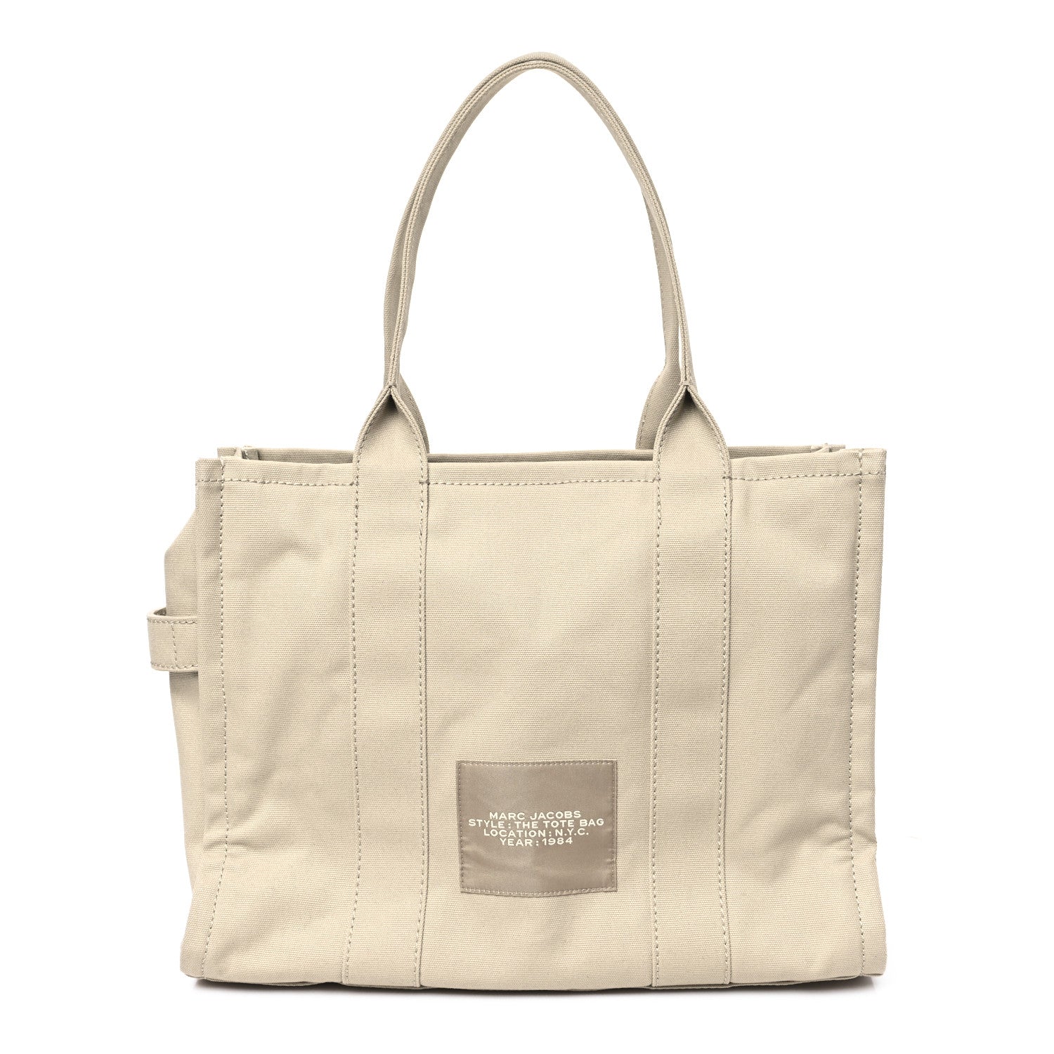 Marc Jacobs Cotton Canvas Large The Tote Bag Beige 1 of 11