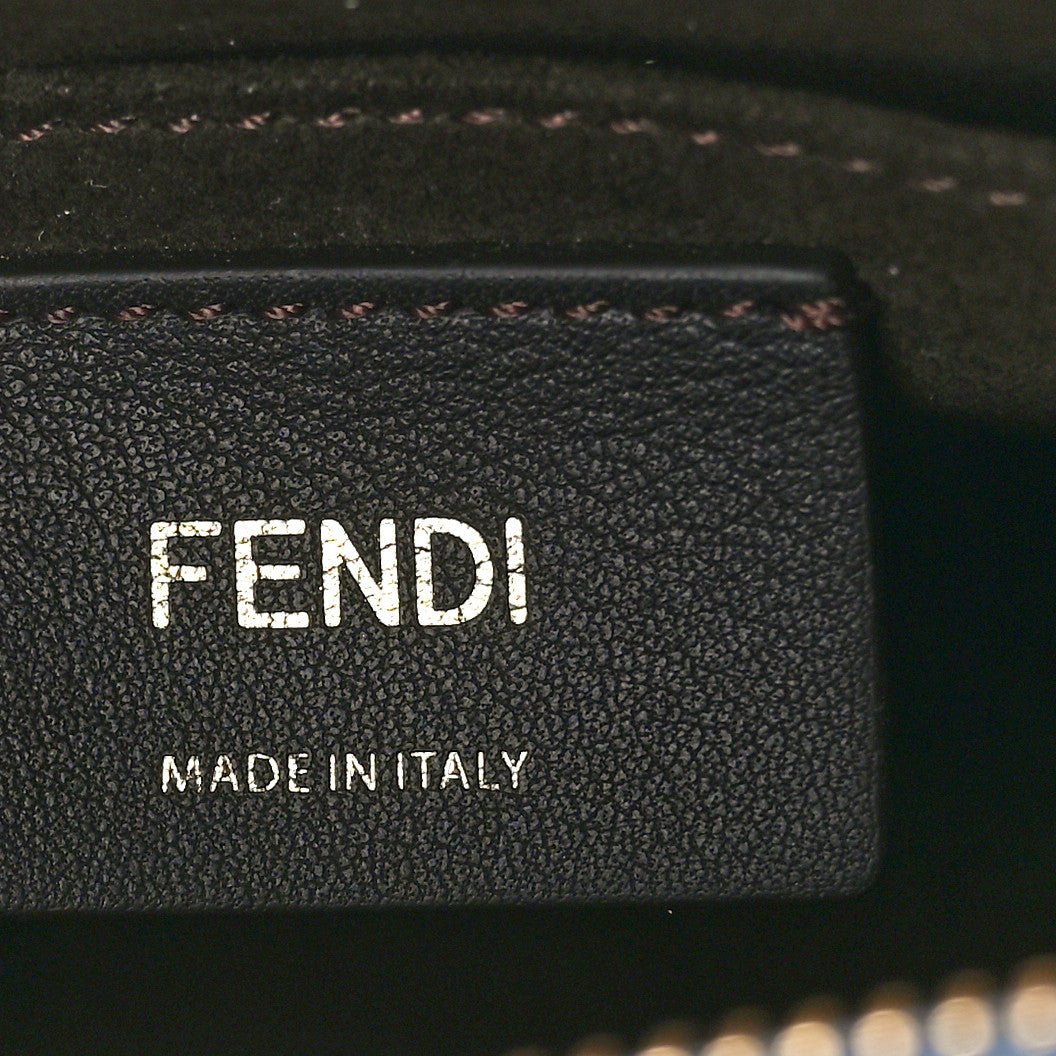 Fendi Vitello King Plexiglass Elaphe Python Print Logo Mini By The Way Mirto 6 of 10