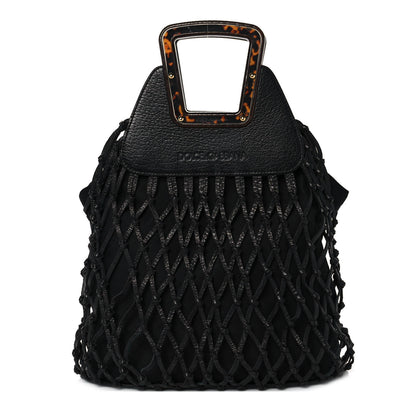 Dolce & Gabbana Calfskin Net Frame Tote Black 1 of 8