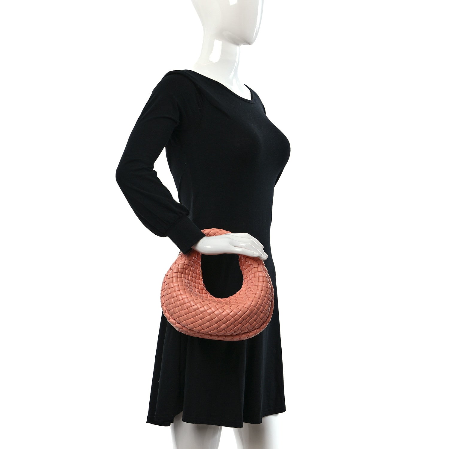 Bottega Veneta Lambskin Padded Intrecciato Mini Jodie Peachy 2 of 8