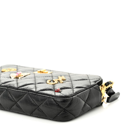 Chanel Aged Calfskin Lucky Charms 2.55 Reissue Small Clutch With Chain Black 13 of 13