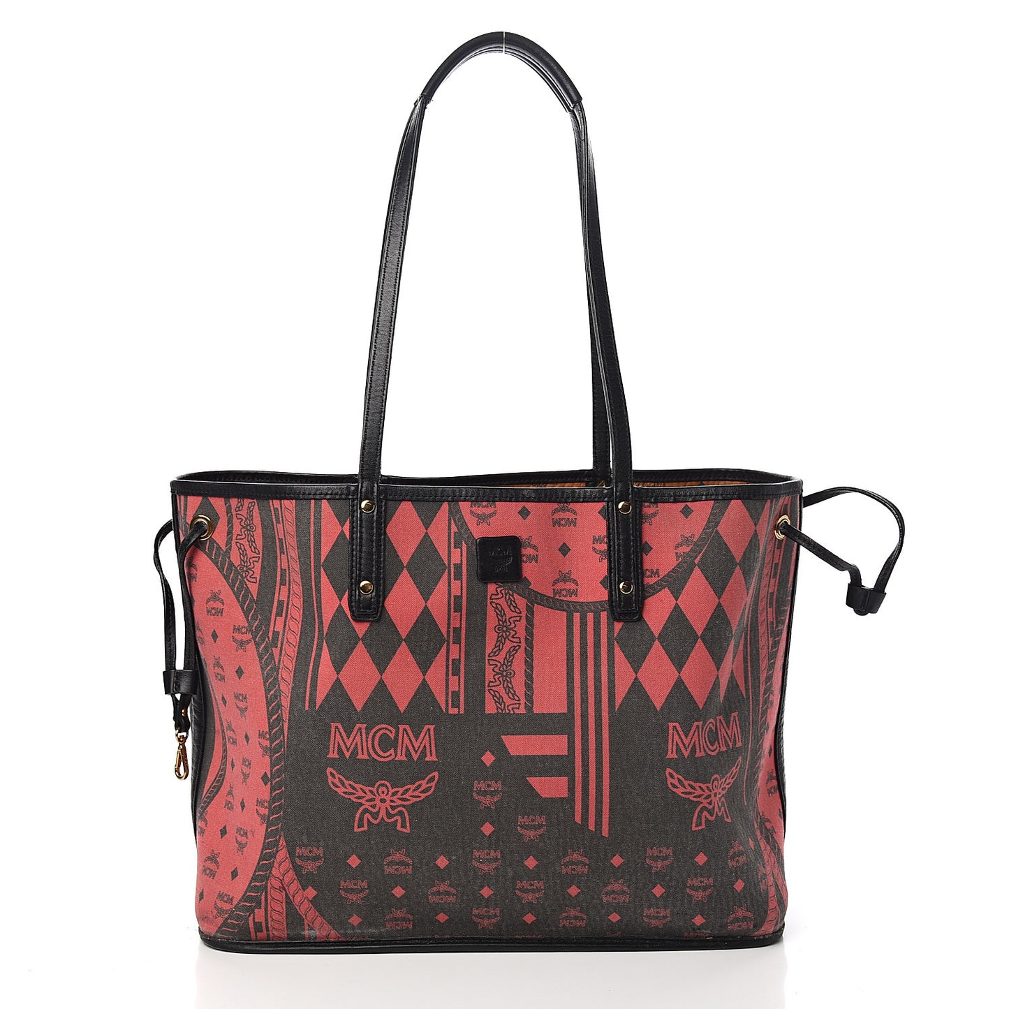 Visetos Medium Project Reversible Shopper Tote Cognac