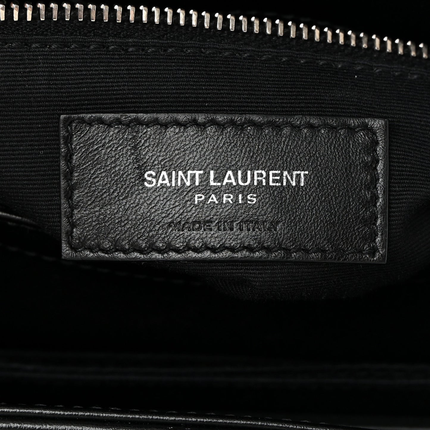 Calfskin Y Quilted Monogram Toy Loulou Crossbody Bag Black
