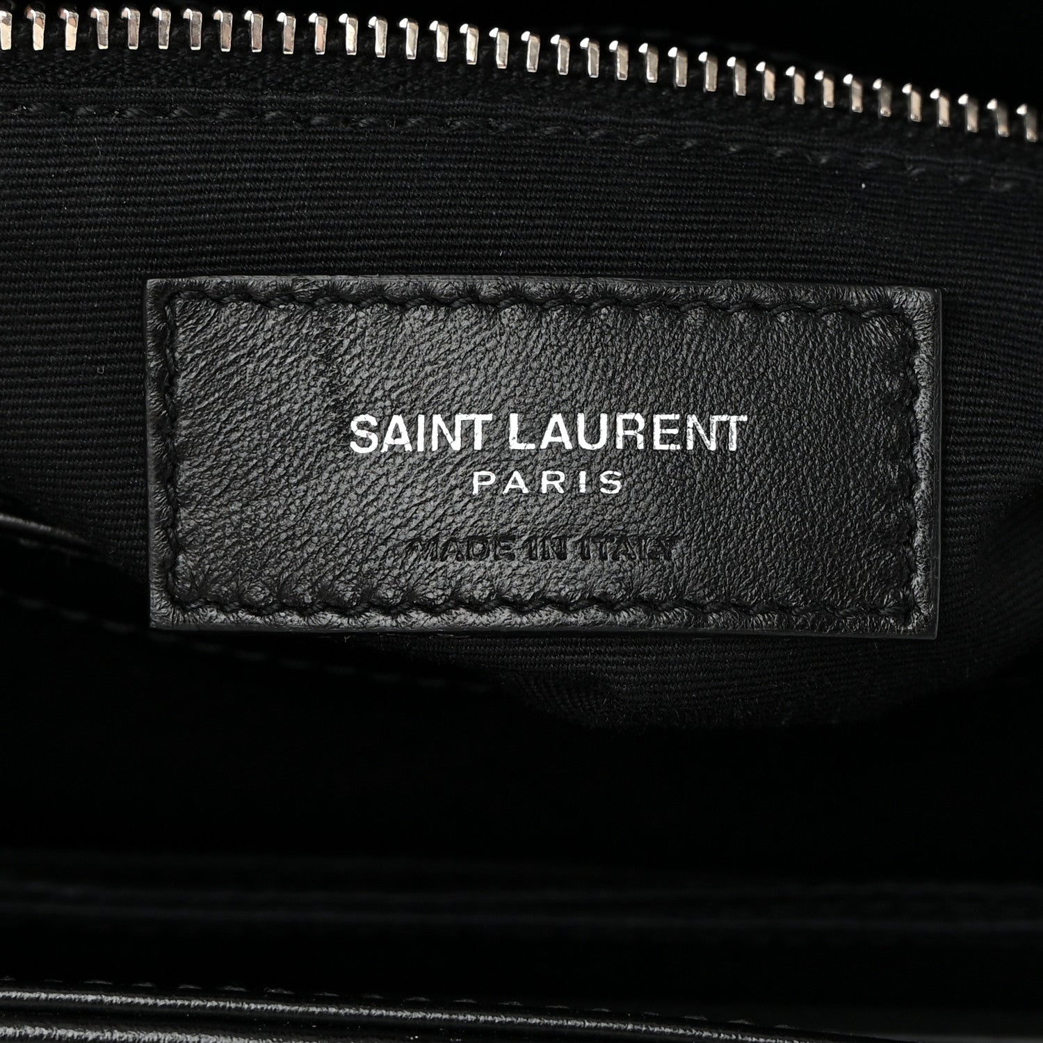 Saint Laurent Calfskin Y Quilted Monogram Toy Loulou Crossbody Bag Black 6 of 14