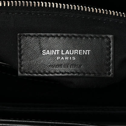 Saint Laurent Calfskin Y Quilted Monogram Toy Loulou Crossbody Bag Black 6 of 14