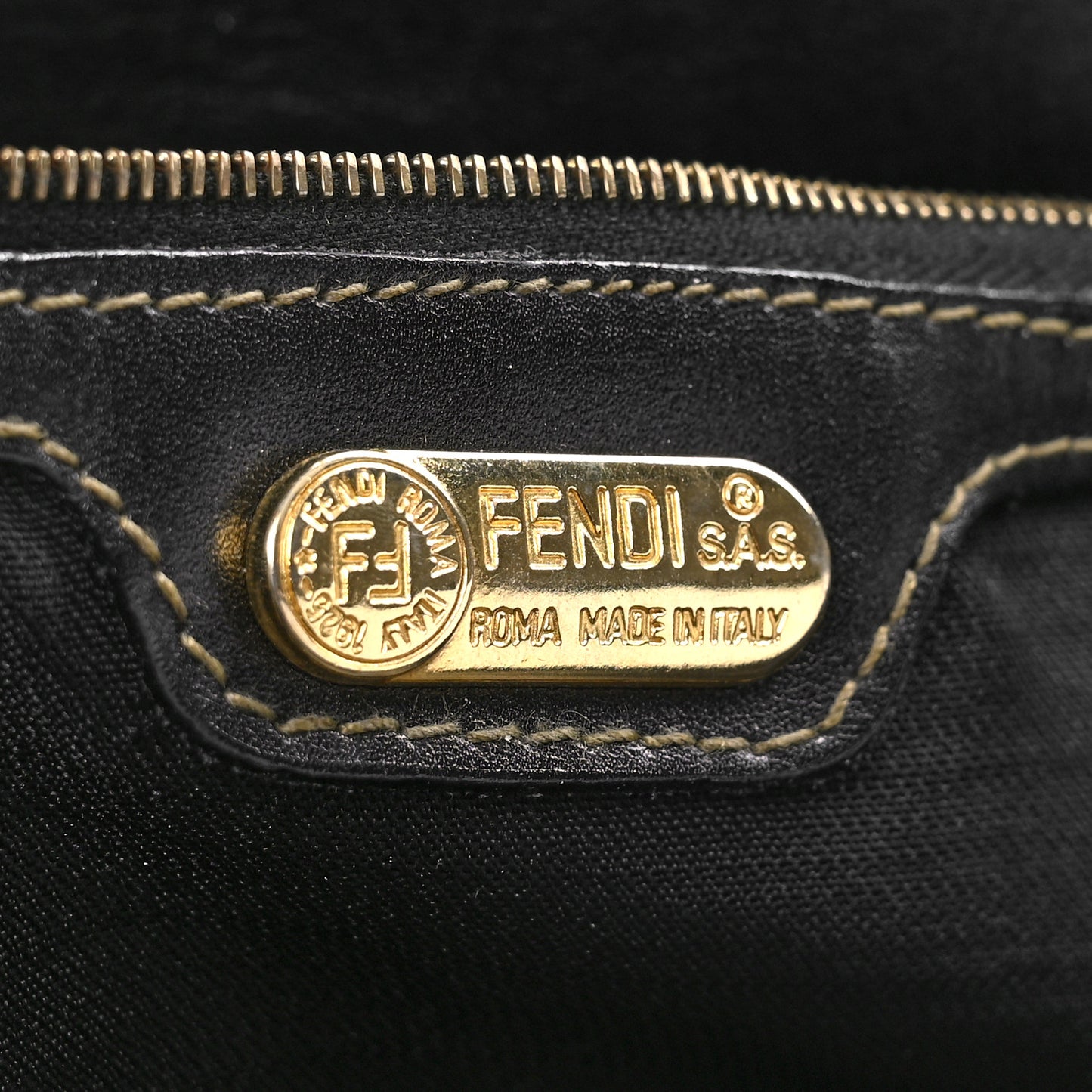 Calfskin Coated Canvas Pequin Tote Tobacco
