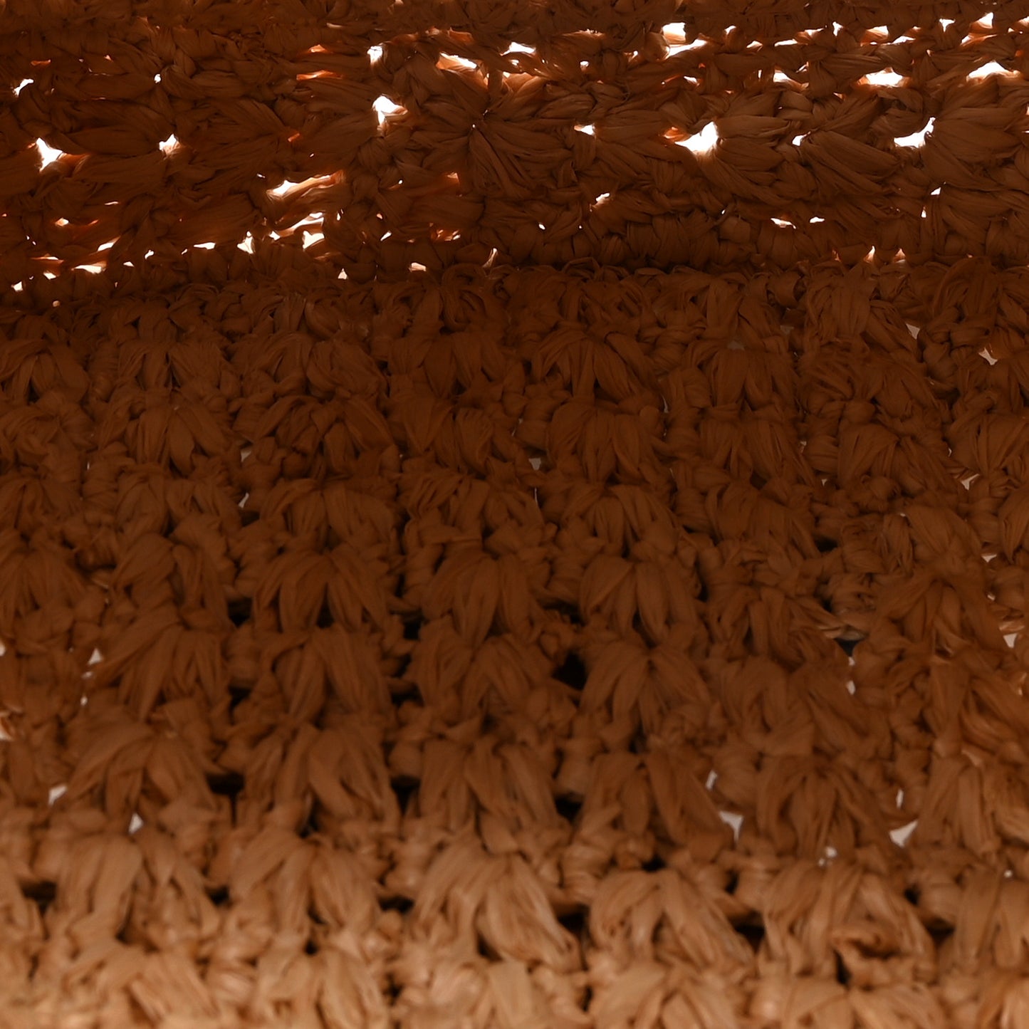 Raffia Calfskin Triomphe Panier Hobo Bag Natural Tan