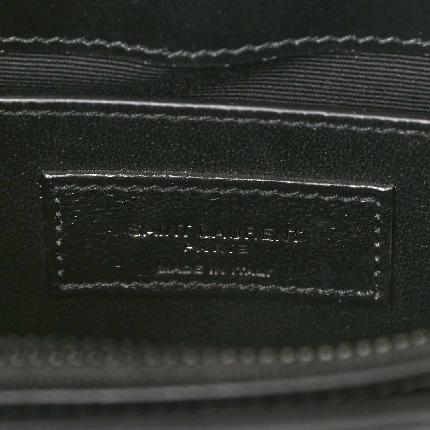 Saint Laurent Calfskin Y Quilted Monogram Monochrome Small Loulou Chain Satchel Black 6 of 10